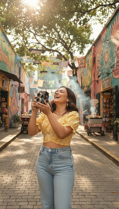 Blusa amarilla casual urbana / ANB13