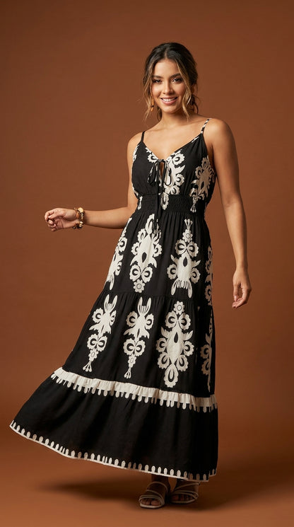 Vestido Negro Casual / SH112