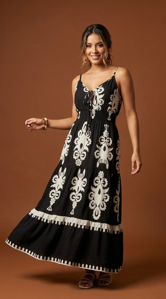 Vestido Negro Casual / SH112