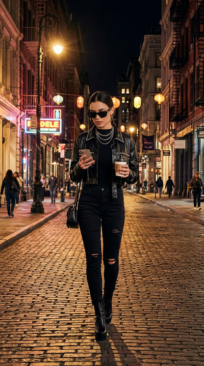 Jacket corta negra / SH57