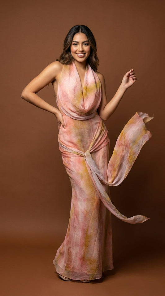 Vestido Rosa Elegante / SH105
