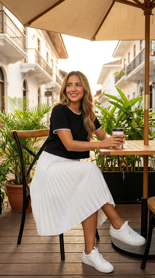 Top negro básico / L7A