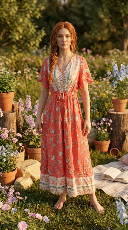 Vestido Largo Estampado / ANU53