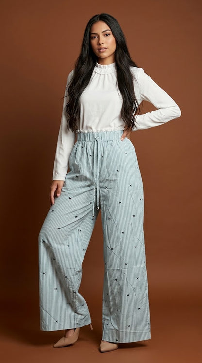 Pantalón Palazzo con estampado / SH88