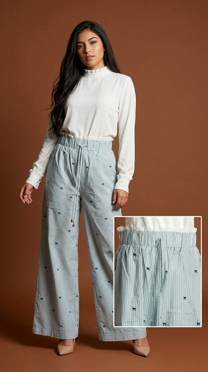 Pantalón Palazzo con estampado / SH88