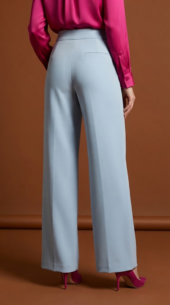 Pantalón palazzo celeste / ANE1001-12
