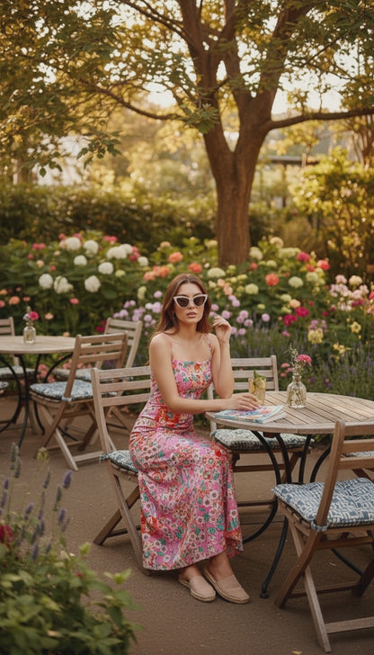 Vestido largo multicolor / ANV42